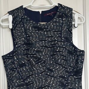 RACHEL Roy Navy White Textured Dress